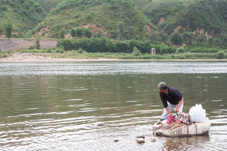 Jian Jilin China River Fluss Yalu Grenze Border Nordkorea North Korea
